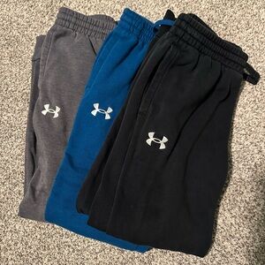 Under Armour Kids' Sweatpants - Black, Blue, Gray